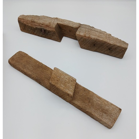 Antique Reclaimed Oak Handmade Barn Door Wooden Hardware Latch Closure Rustic - Picture 7 of 16